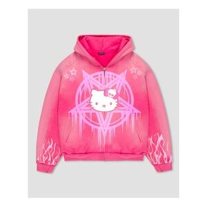 Hello Kitty Pink Graphic Hoodie for Kids